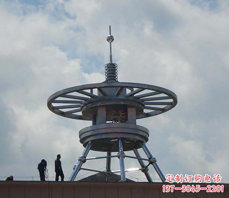 威海不锈钢避雷针景观雕塑——安全防护与美丽结合