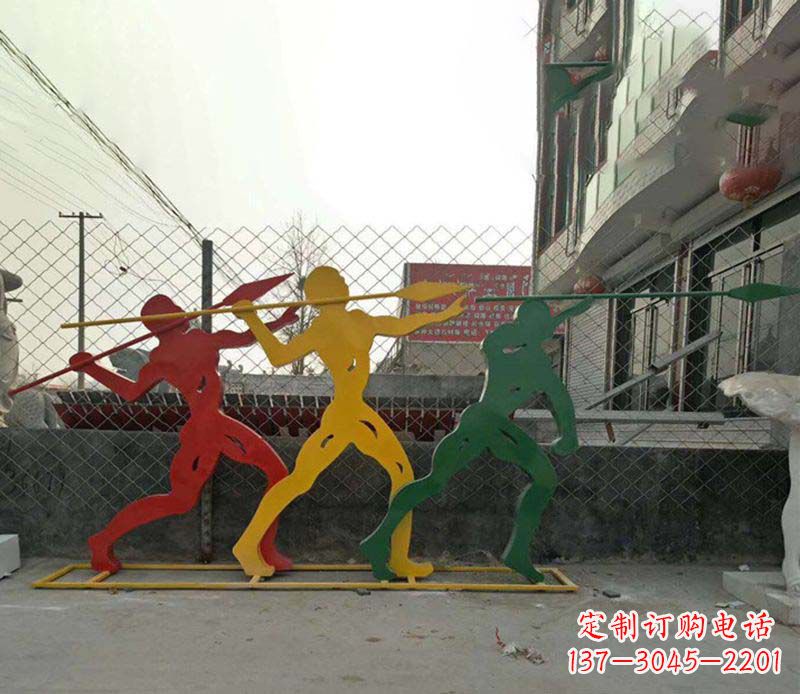 威海不锈钢标枪雕塑