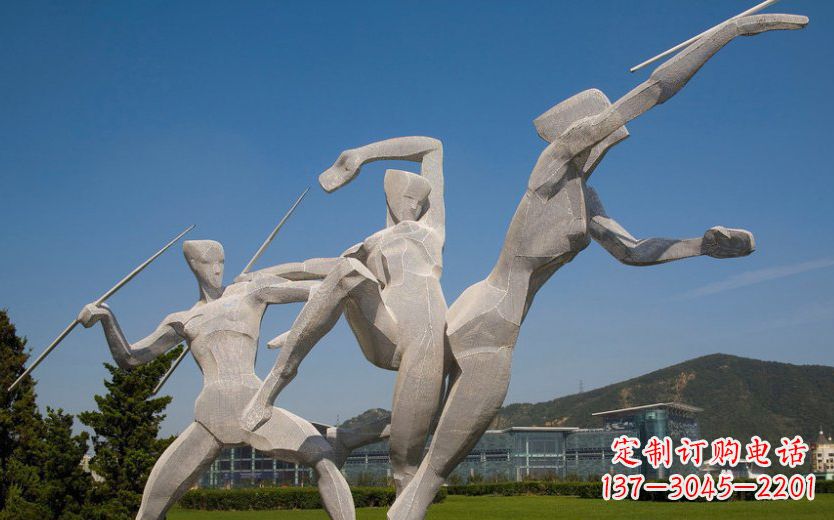 威海不锈钢标枪雕塑一种新型的艺术形式