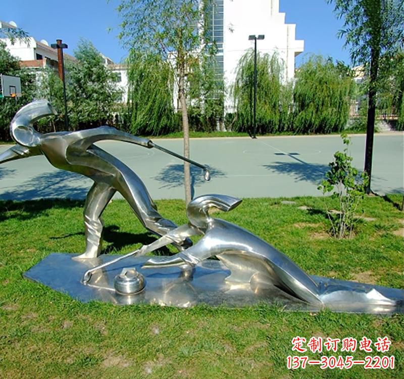 威海不锈钢冰壶雕塑——一种艺术形式