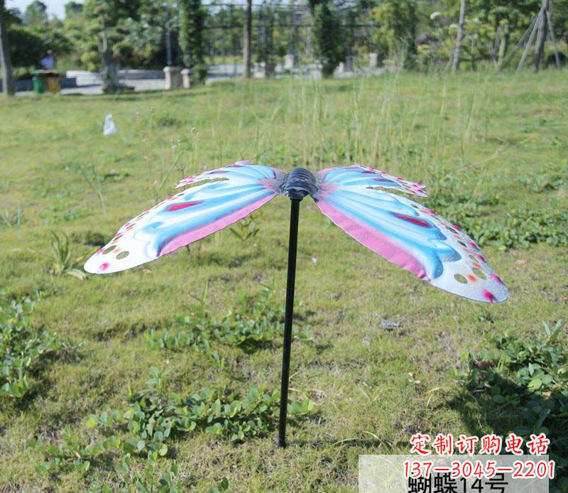 威海不锈钢彩色蝴蝶雕塑1