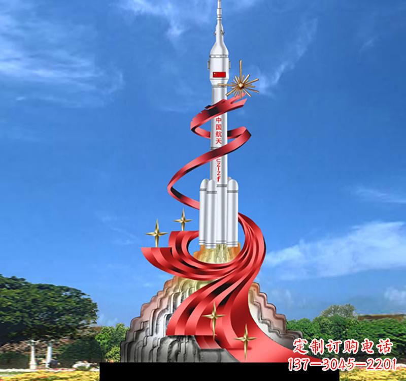威海嫦娥飞天——不锈钢嫦娥雕塑