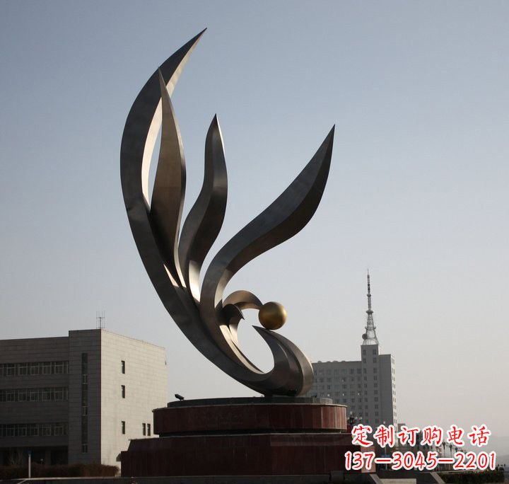威海不锈钢凤凰雕塑传承凤凰文化的艺术精品