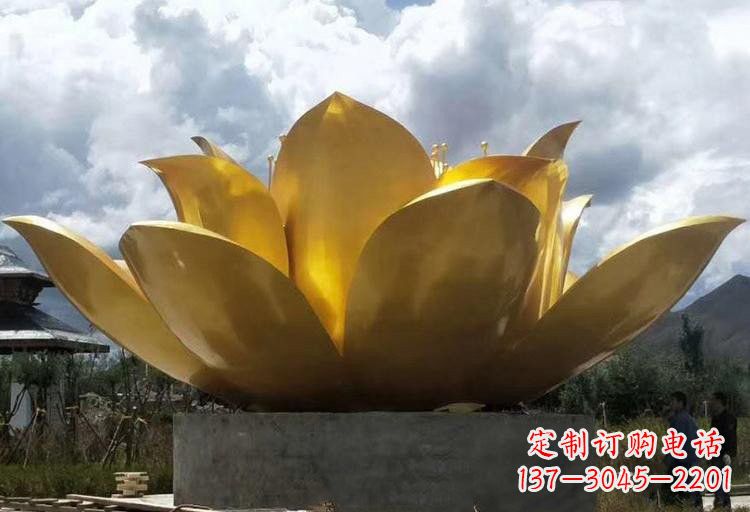威海不锈钢莲花雕塑——精美绝伦