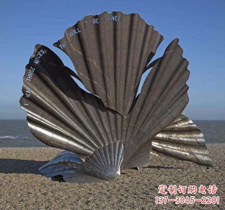 威海不锈钢城市扇贝雕塑