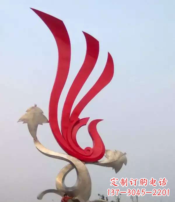 威海不锈钢城市铁艺凤凰雕塑
