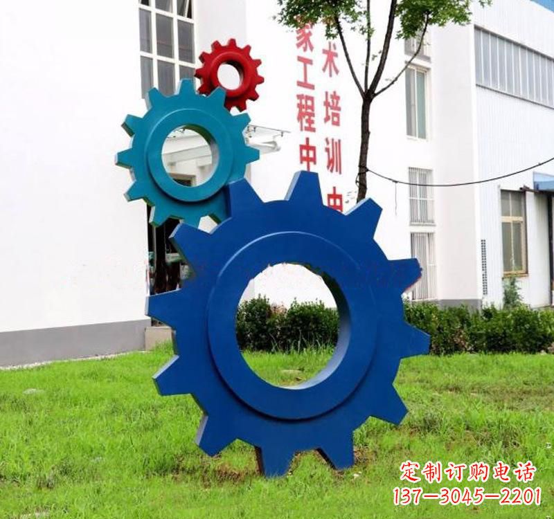 威海不锈钢齿轮雕塑创新艺术的结晶