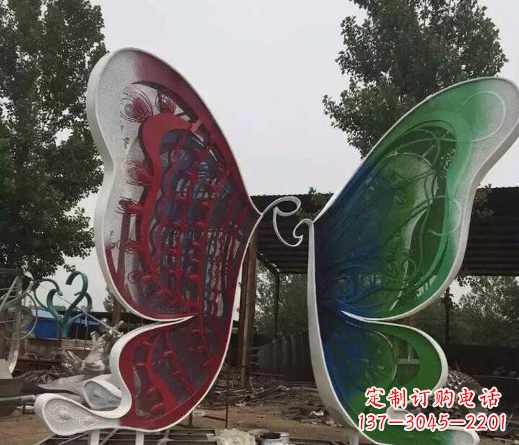 威海不锈钢蝴蝶公园动物雕塑