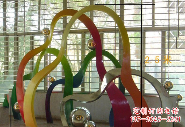 威海不锈钢假山雕塑精致耐用的艺术品