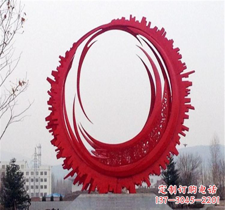 威海不锈钢抽象齿轮雕塑