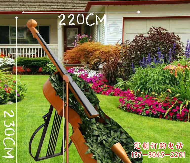 威海不锈钢抽象大提琴雕塑1