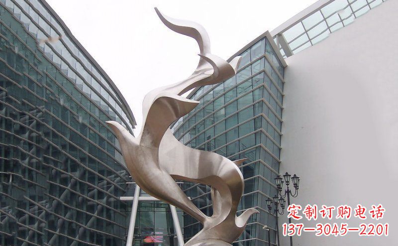 威海不锈钢大雁雕塑