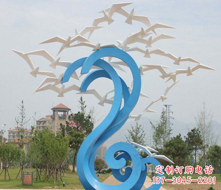 威海不锈钢大雁雕塑传承传统文化的象征