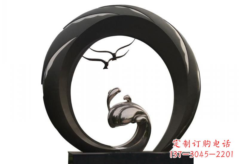 威海不锈钢海鸥雕塑海洋之韵