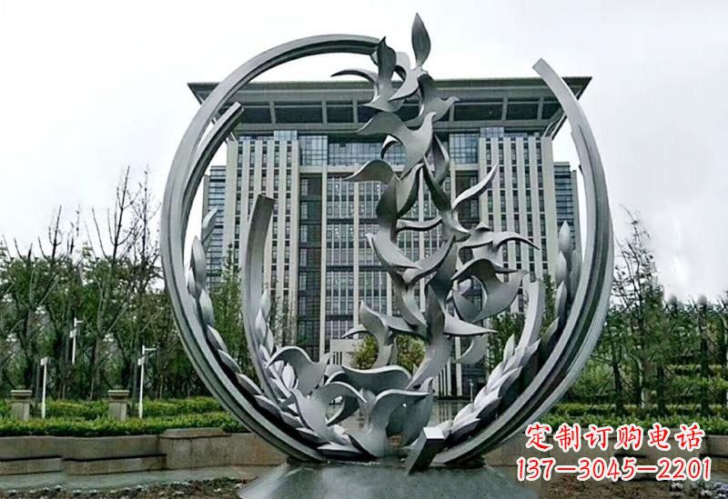 威海不锈钢和平鸽雕塑