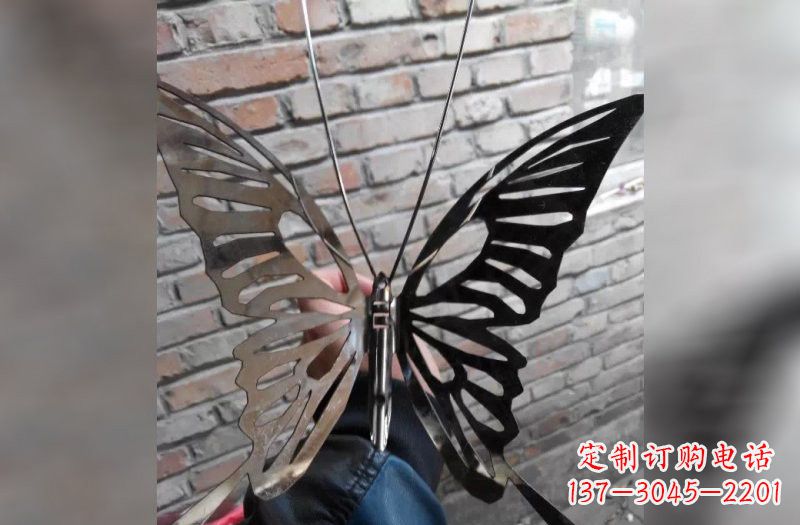 威海精美不锈钢蝴蝶雕塑