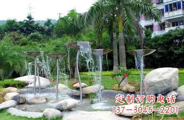 威海不锈钢喷泉雕塑艺术之美