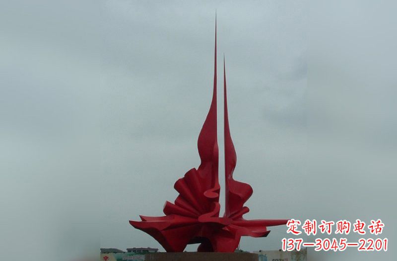 威海精美不锈钢火炬雕塑