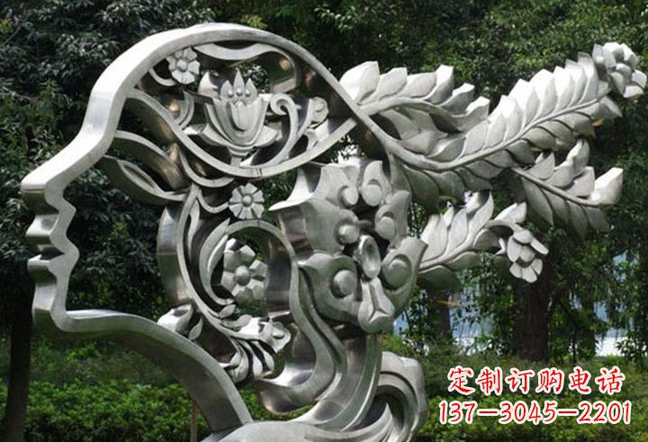 威海不锈钢美女雕塑一种流行的艺术形式