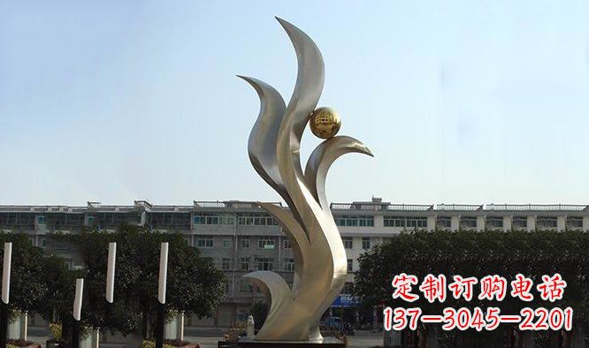 威海精美不锈钢凤凰雕塑