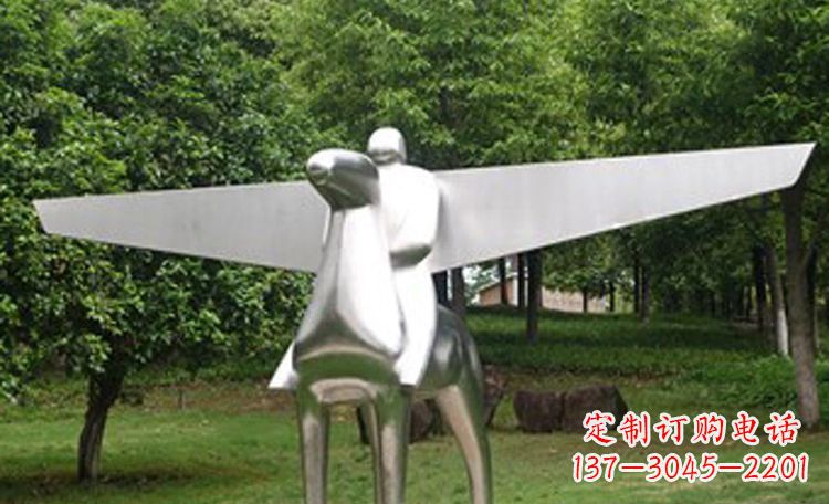 威海不锈钢马雕塑完美集结动感与现代美学