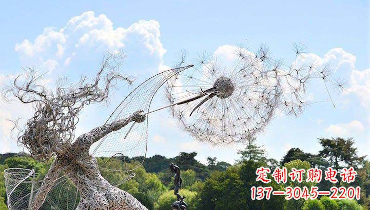 威海不锈钢蒲公英雕塑