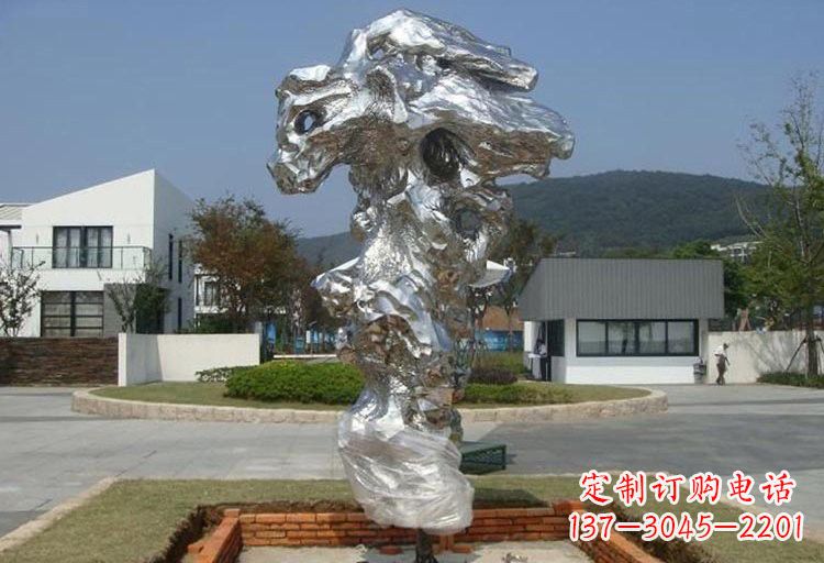威海不锈钢太湖石雕塑精美绝伦