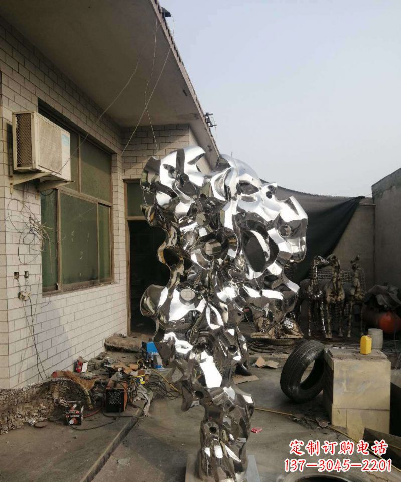 威海太湖石雕塑不锈钢的艺术精品