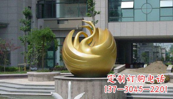 威海不锈钢天鹅雕塑