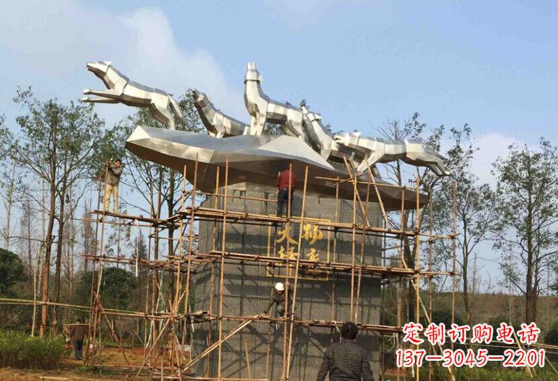威海不锈钢动物雕塑
