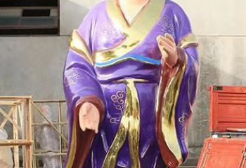 威海玻璃钢宗教庙宇彩绘八仙神像