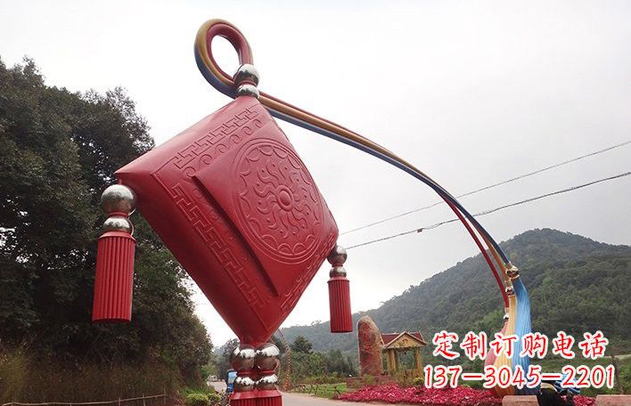威海精美不锈钢拱门雕塑