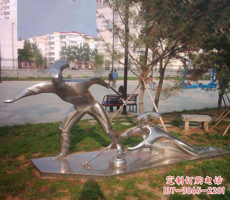 威海不锈钢创意冰壶雕塑大赛