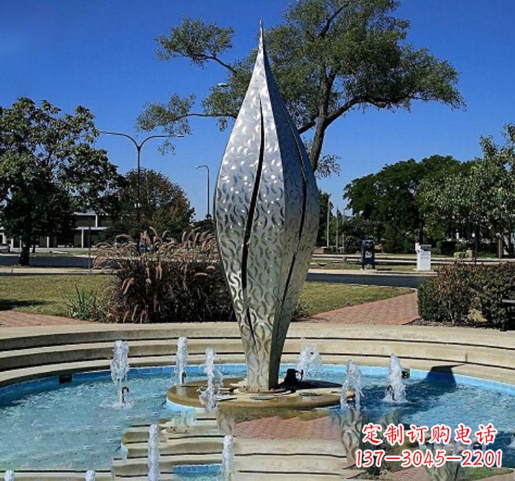 威海不锈钢创意喷泉雕塑