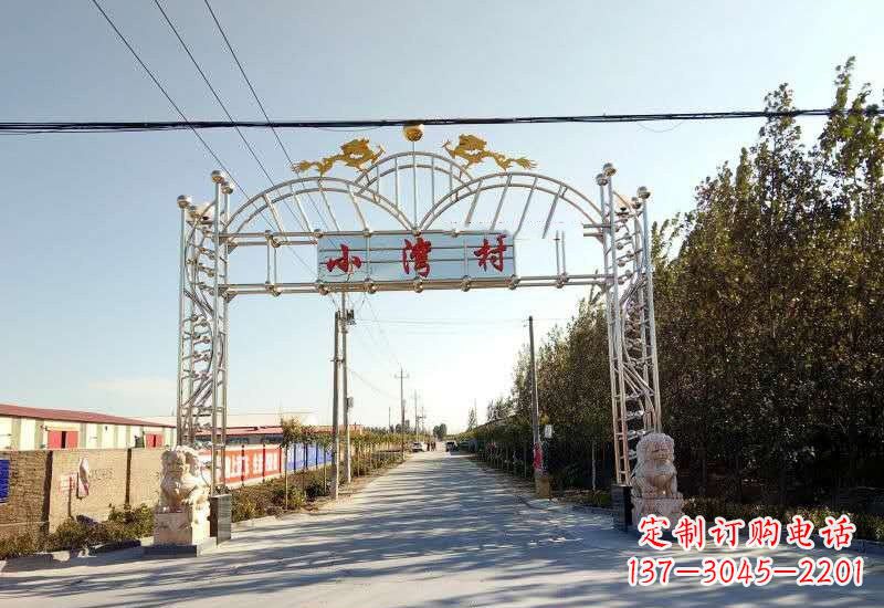威海不锈钢牌坊雕塑让美丽的传统永存