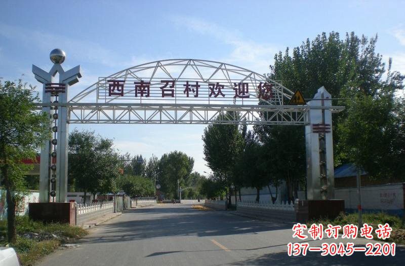 威海不锈钢牌坊雕塑传承传统文化