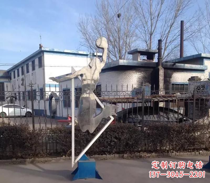 威海制作不锈钢高尔夫雕塑