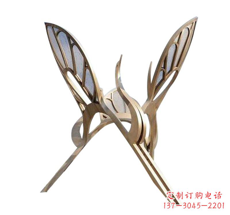 威海精美的不锈钢仙鹤雕塑