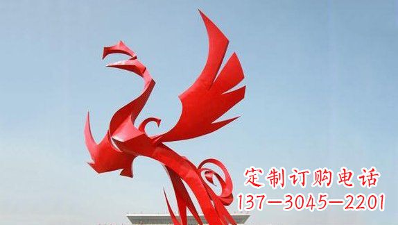 威海不锈钢凤凰雕塑