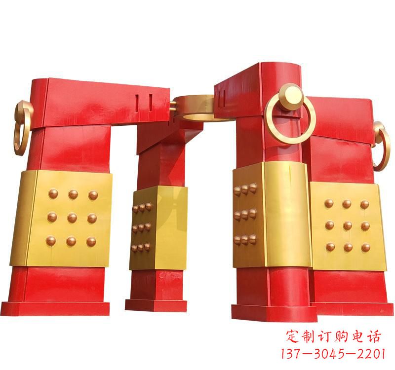威海不锈钢大型拱门雕塑——传承文化精髓