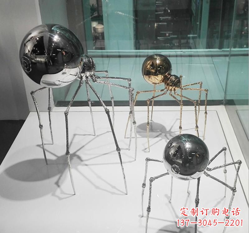 威海不锈钢蜘蛛侠雕塑