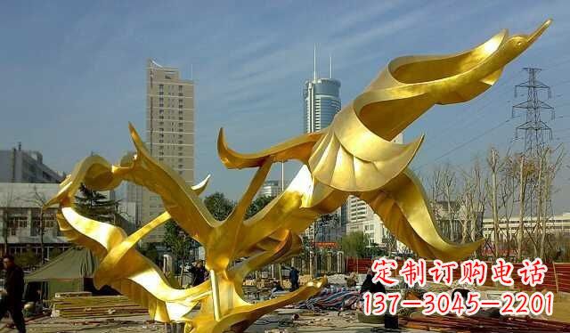 威海不锈钢大雁雕塑——一件传承中华文化的艺术杰作