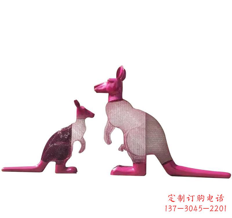威海不锈钢袋鼠雕塑——传承澳大利亚文化