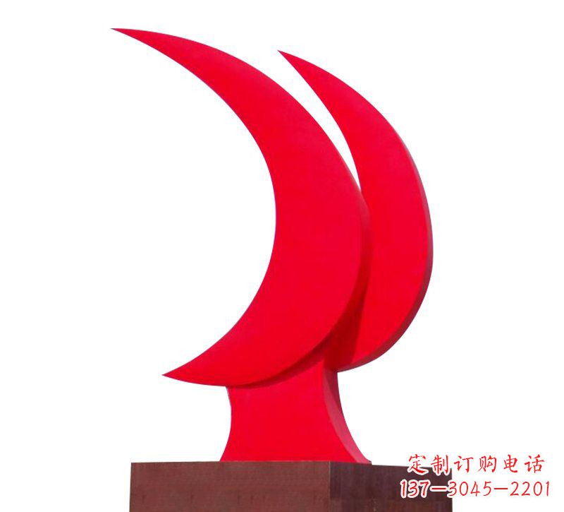 威海不锈钢党旗雕塑——传承中华文化精神