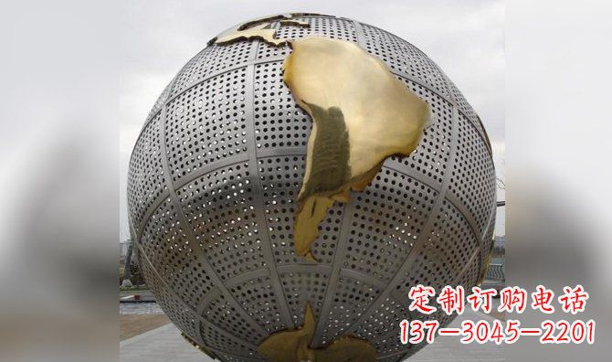 威海不锈钢地球雕塑传承人类文明的精神象征