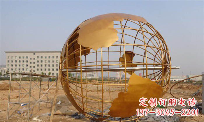 威海美丽的地球雕塑