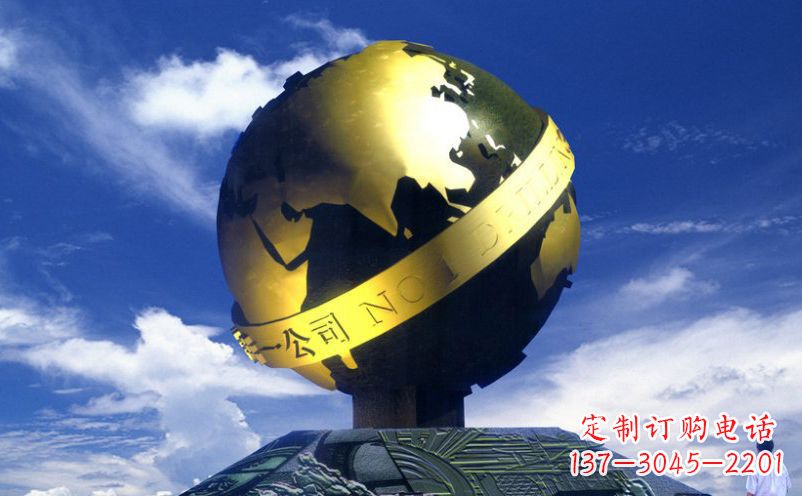 威海不锈钢地球雕塑传承持久的环保理念