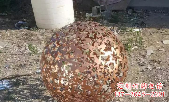 威海不锈钢地球仪雕塑精美的艺术装饰