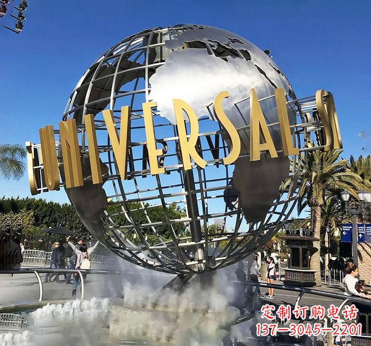 威海不锈钢地球仪雕塑——精致的地球礼物