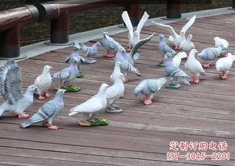 威海精致的不锈钢鸽子雕塑
